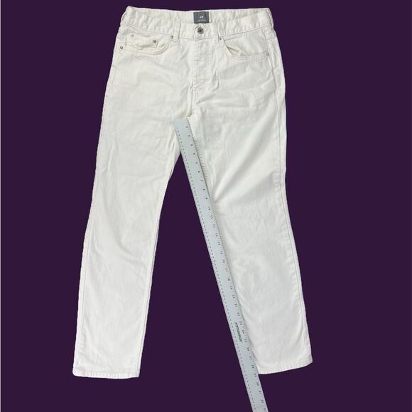 H&M Men’s Regular Fit Cream White Tapered Jeans Size 31x28 - Picture 3 of 8